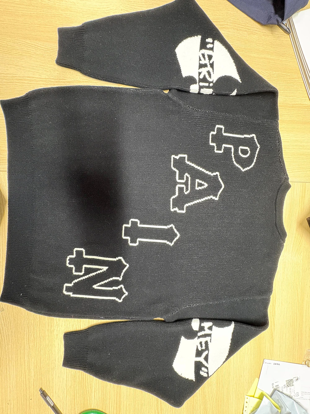 Man Street Style Jacquard Knitted Pullover