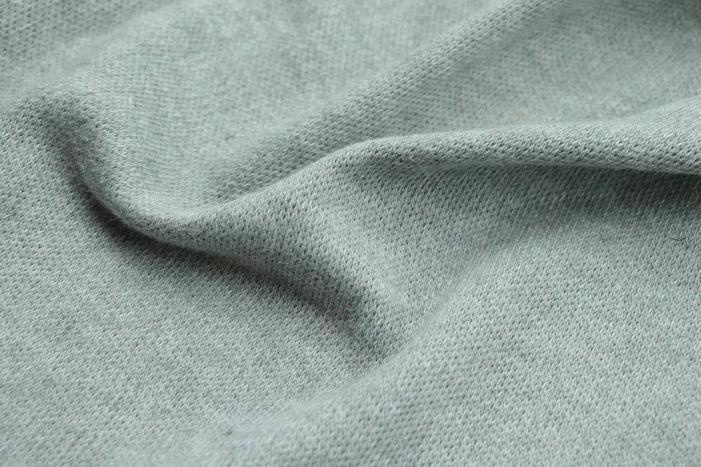 close up of breathable intelligent performance blend knitwear fabric